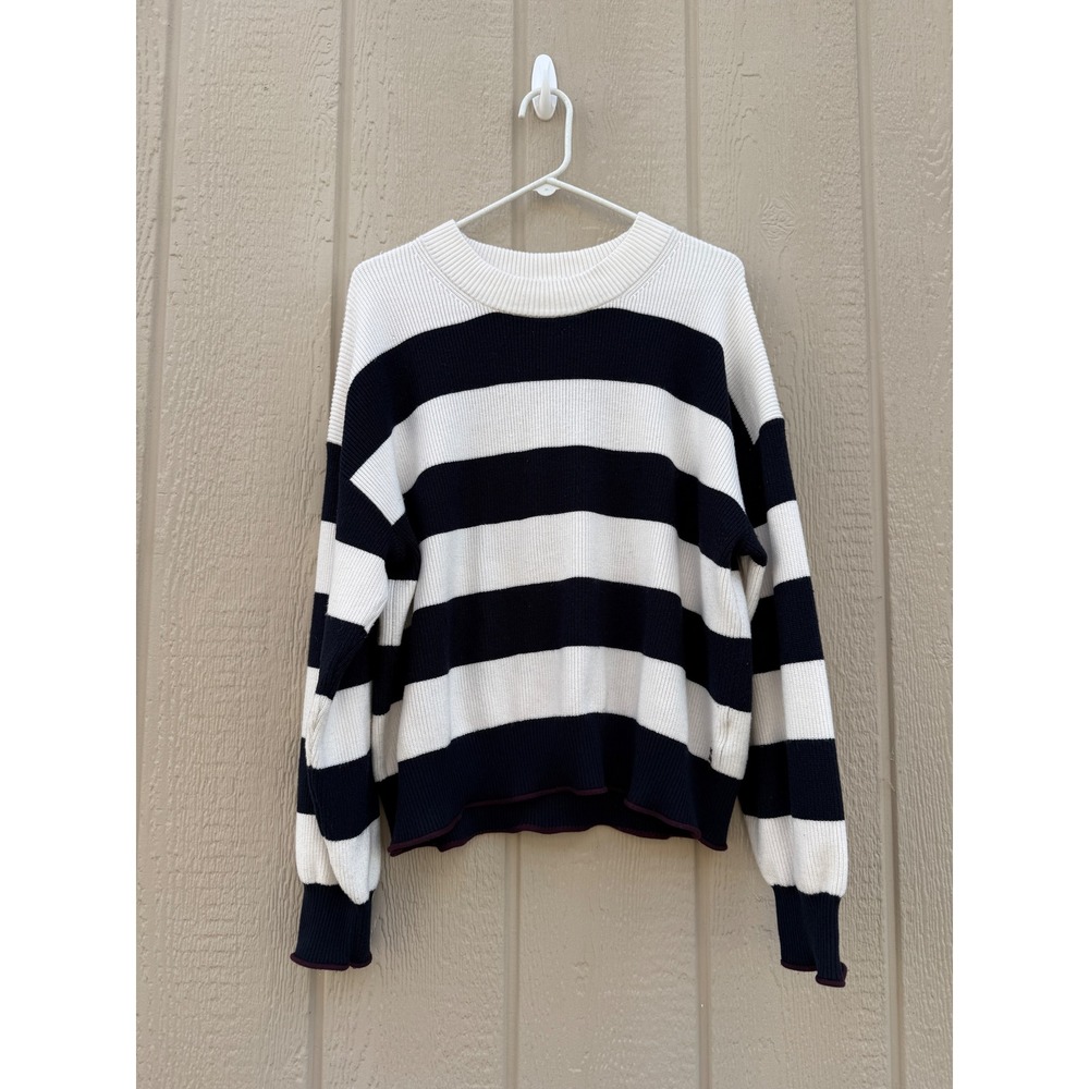 Scotch & Soda XXL Sweater Striped Preppy Viscose Blend Boxy Knit
